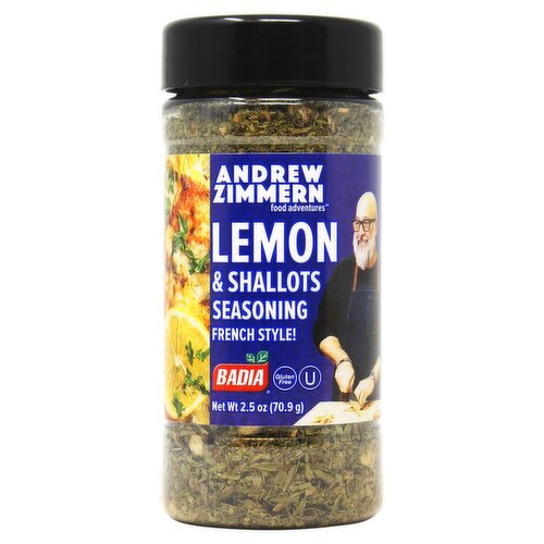 Badia Andrew Zimmern French Style! Lemon & Shallots Seasoning, 2.5 oz