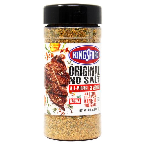 Badia Kingsford Original No Salt All-Purpose Seasoning, 4.25 oz