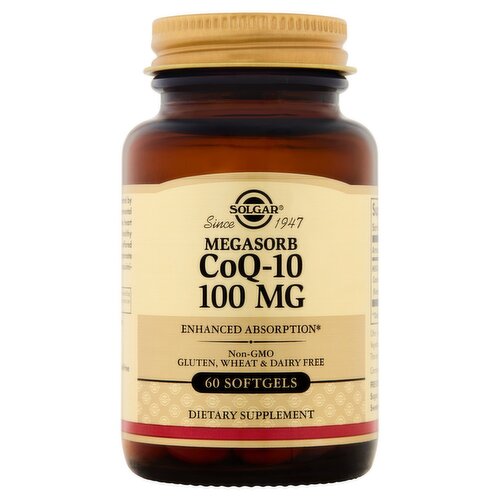 Solgar Megasorb CoQ-110 Dietary Supplement, 100 mg, 60 count