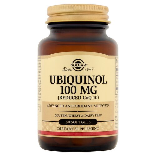 Solgar Ubiquinol Dietary Supplement, 100mg, 50 count