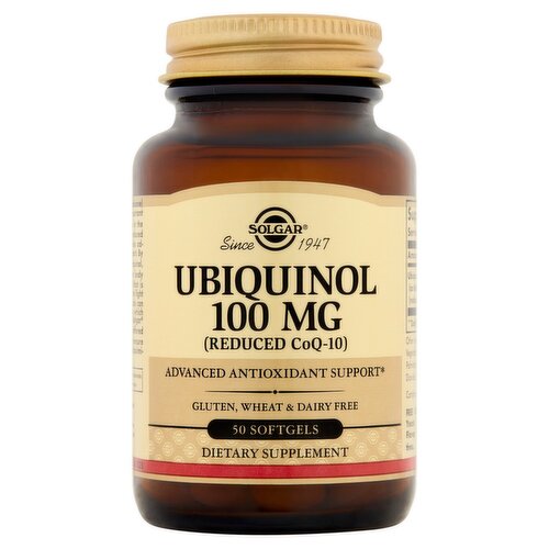 Solgar Ubiquinol Dietary Supplement, 100mg, 50 count