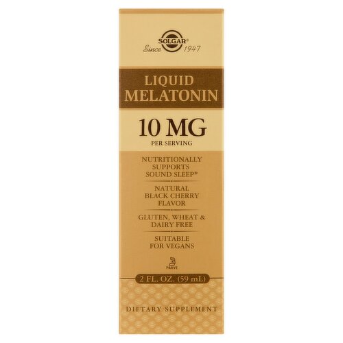 Solgar Liquid Melatonin Dietary Supplement, 10 mg, 2 fl oz