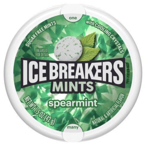 Ice Breakers Spearmint Sugar Free Mints, 1.5 oz