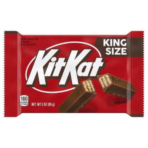 KitKat Crisp Wafers in Milk Chocolate King Size, 3 oz