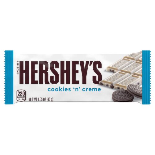 Hershey's Cookies 'N' Creme Bar, 1.55 oz