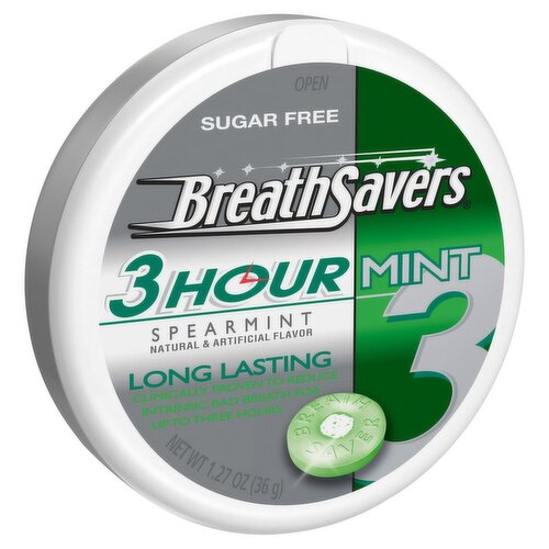 Breath Savers Sugar Free Spearmint 3 Hour Mint, 1.27 oz