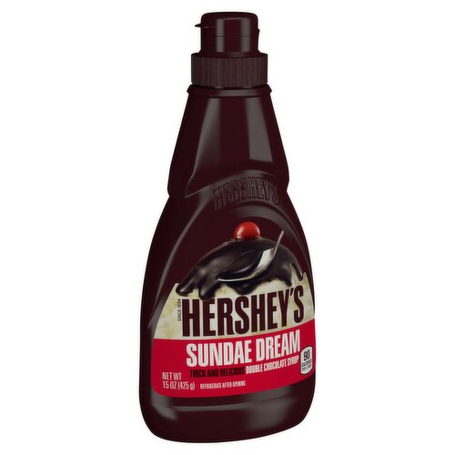 Hershey's Sundae Dream Double Chocolate Syrup, 15 oz