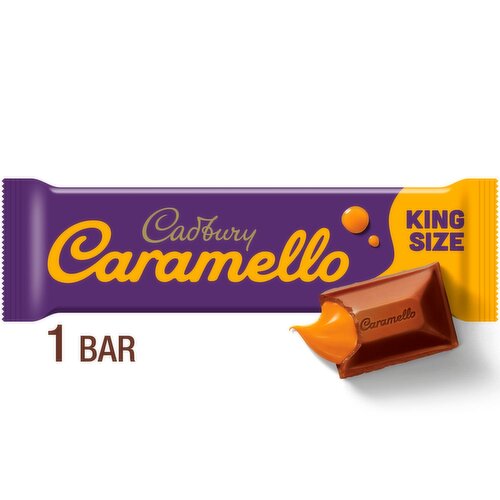 Cadbury Caramello Milk Chocolate & Creamy Caramel King Size, 2.7 oz