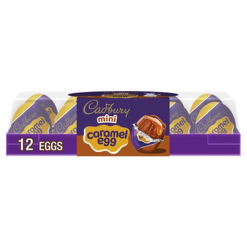 Cadbury Mini Caramel Egg Chocolate Candy, 12 count, 3.8 oz