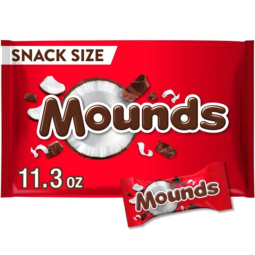Mounds Coconut & Dark Chocolatey Candy Bar Snack Size, 11.3 oz