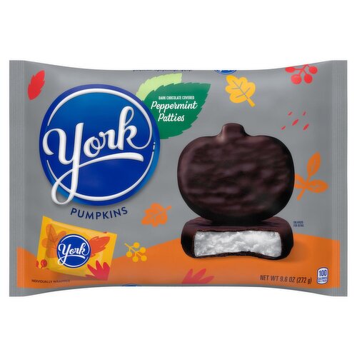 York Dark Chocolate Covered Peppermint Patties Pumpkins, 9.6 oz