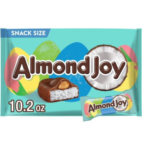 Almond Joy Coconut & Almond Chocolate Candy Bar Snack Size, 10.2 oz