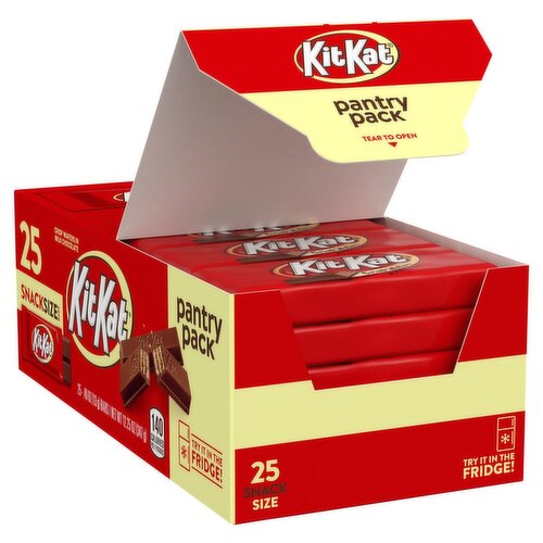 KitKat Crisp Wafers in Milk Chocolate Pantry Pack, .49 oz, 25 count