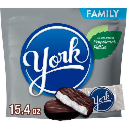 York Dark Chocolate Covered Peppermint Patties Family Pack, 15.4 oz