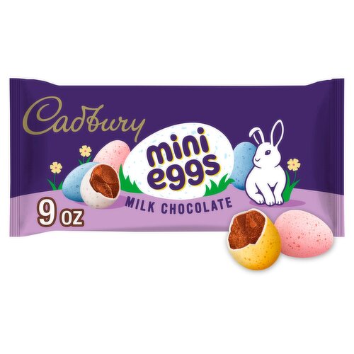 Cadbury Mini Eggs Milk Chocolate with a Crisp Sugar Shell, 9 oz