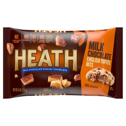 Heath Milk Chocolate English Toffee Bits, 8 oz