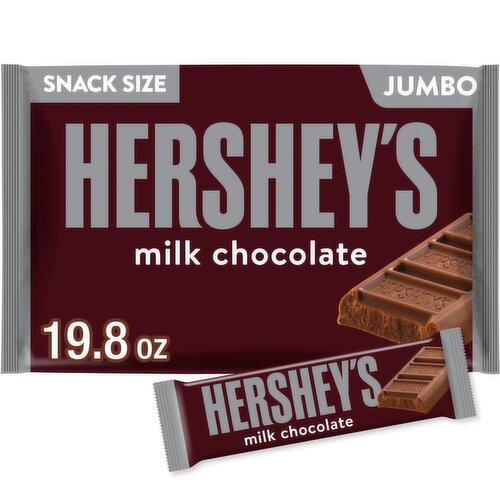 Hershey's Milk Chocolate Snack Size Jumbo Bag, 19.8 oz