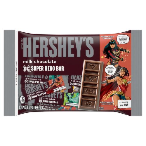 Hershey's DC Super Hero Bar Milk Chocolate Limited Edition, 9.45 oz