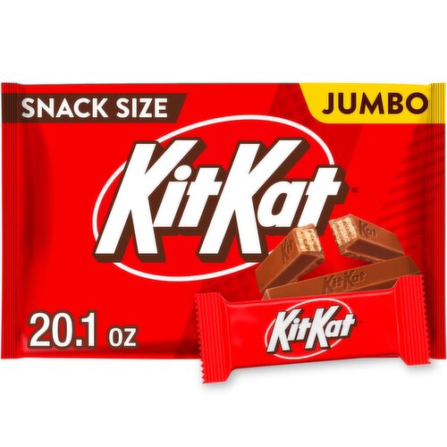 KitKat Crisp Wafers in Milk Chocolate Snack Size Jumbo Bag, 20.1 oz