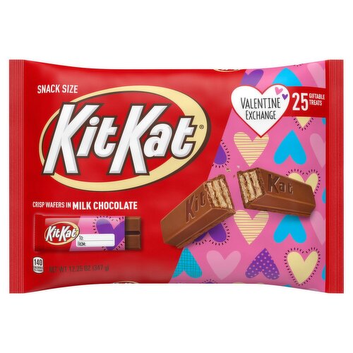 KitKat Crisp Wafers in Milk Chocolate Snack Size, 12.25 oz, 25 count