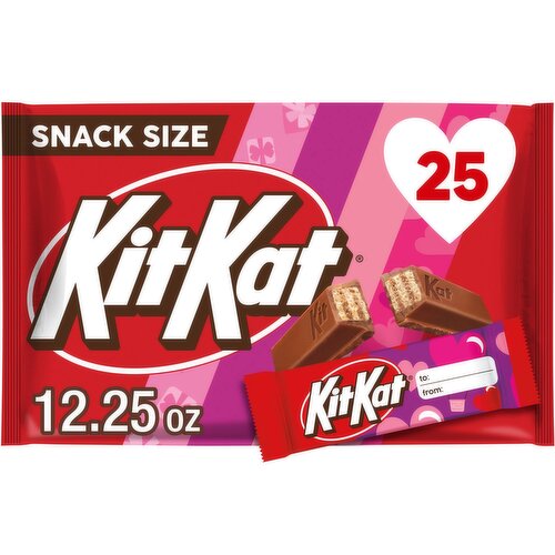 KitKat Friendship Exchange Crisp Wafers in Milk Chocolate Snack Size, 12.25 oz, 25 count