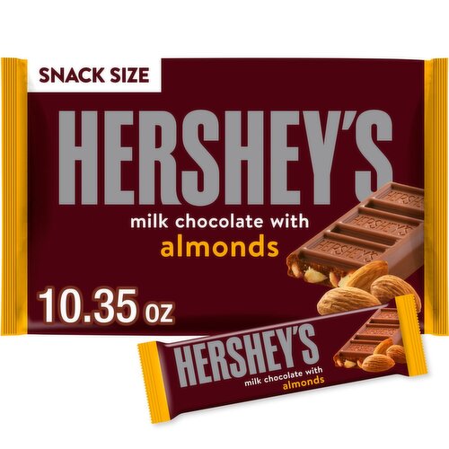 Hershey's Milk Chocolate with Almonds Snack Size, 10.35 oz