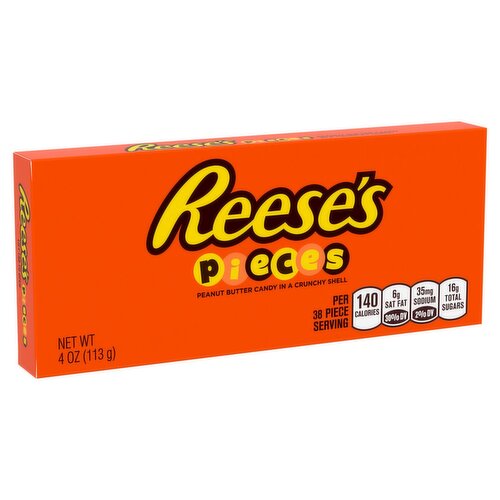 Reese's Pieces Peanut Butter Candy in a Crunchy Shell, 4 oz