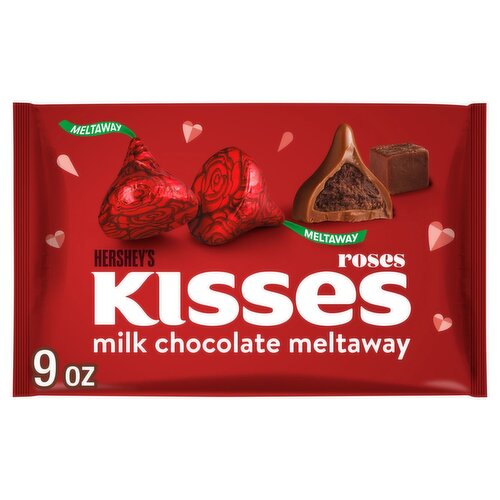 Hershey's Kisses Meltaway Roses Milk Chocolate, 9 oz
