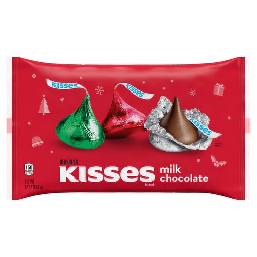 Hershey's Kisses Milk Chocolate, 17 oz