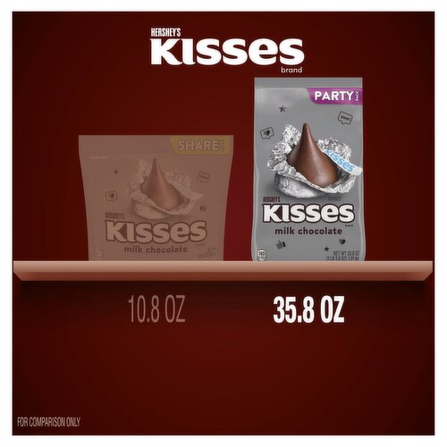 Hershey's Kisses Milk Chocolate Party Pack, 35.8 oz