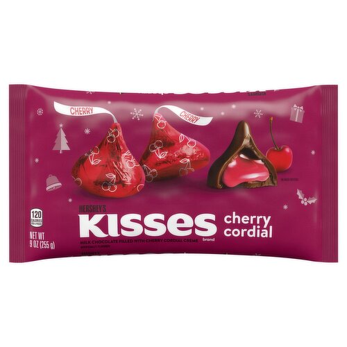 Hershey's Kisses Milk Chocolate Filled with Cherry Cordial Creme, 9 oz