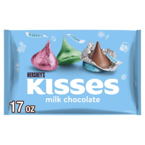 Hershey's Kisses Milk Chocolate, 17 oz