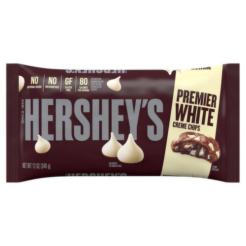 Hershey's Premier White Creme Chips, 12 oz