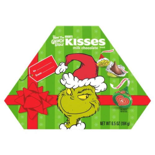 Hershey's Kisses Grinchmas Milk Chocolate, 6.5 oz