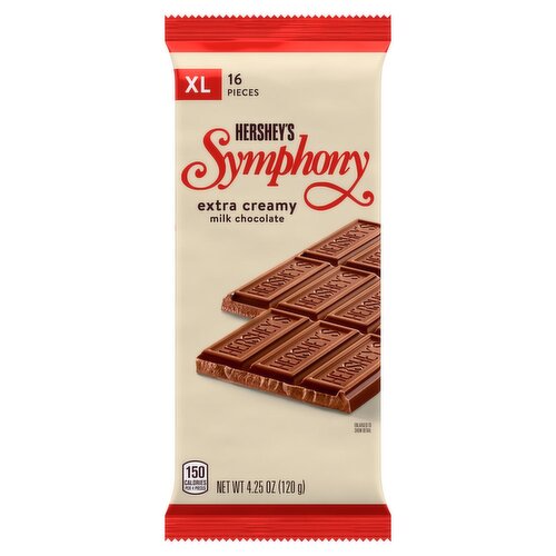 Hershey's Symphony Extra Creamy Milk Chocolate, XL, 16 count, 4.25 oz