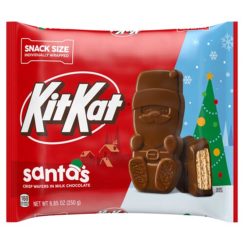 KitKat Santa's Crisp Wafers in Milk Chocolate Snack Size, 8.85 oz