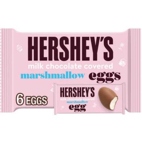 Hershey's Milk Chocolate Covered Marshmallow Eggs, 6 count, 5.7 oz