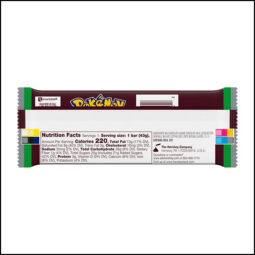 Hershey's Pokémon Milk Chocolate Special Edition, 1.55 oz