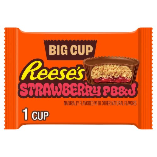 Reese's Strawberry PB&J Big Cup Candy, 1.4 oz