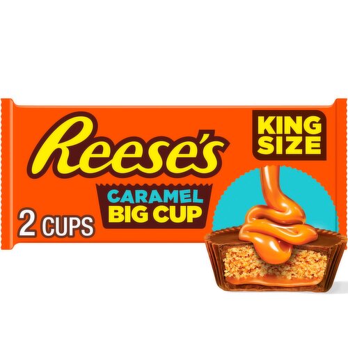 Reese's Milk Chocolate Big Cup with Peanut Butter & Caramel King Size, 2.8 oz