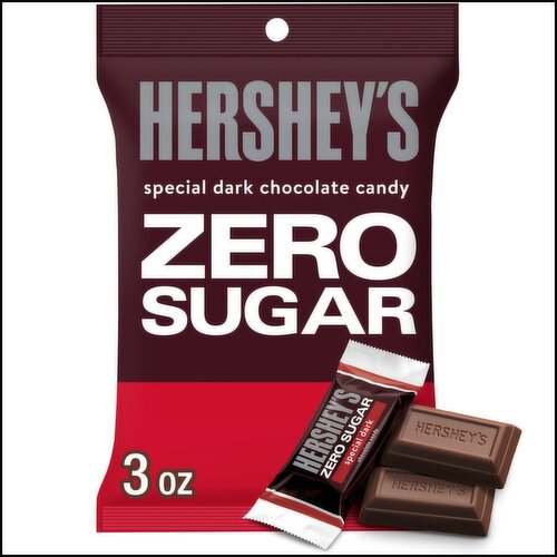 Hershey's Zero Sugar Special Dark Chocolate Candy, 3 oz
