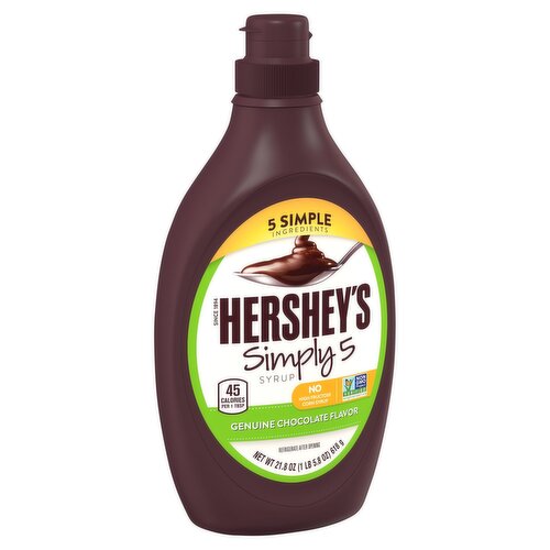 Hershey's Simply 5 Genuine Chocolate Flavor Syrup, 21.8 oz