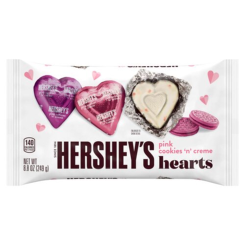 Hershey's Pink Cookies 'n' Creme Hearts, 8.8 oz