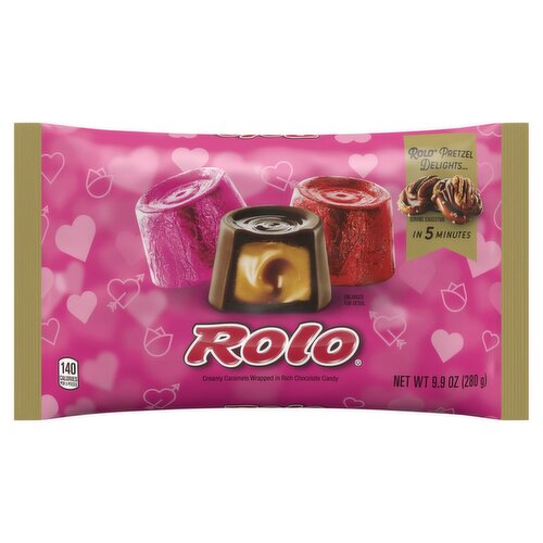 Rolo Creamy Caramels Wrapped in Rich Chocolate Candy, 9.9 oz