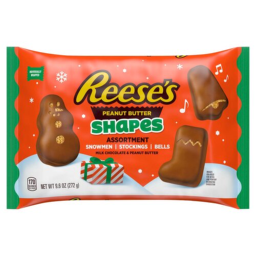 Reese's Shapes Milk Chocolate & Peanut Butter Assortment, 9.6 oz