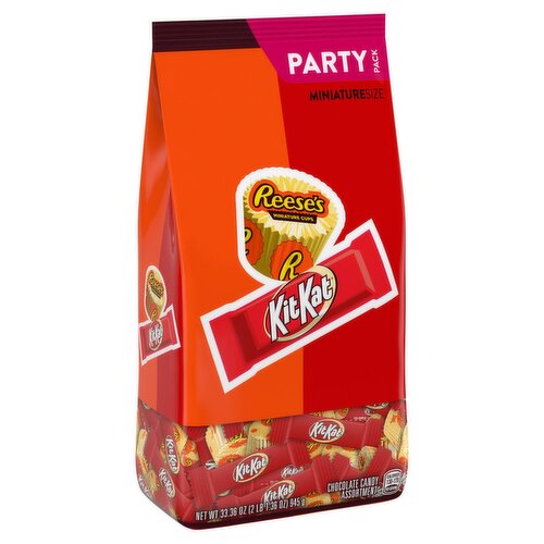 Hershey's Miniature Size Chocolate Candy Assortment Party Pack, 33.36 ...