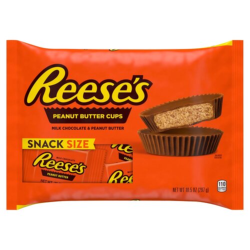 Reese's Milk Chocolate Peanut Butter Cups Snack Size, 10.5 oz