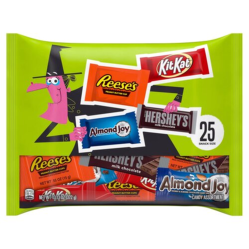 Hershey's Candy Assortment Snack Size, 25 count, 13.13 oz