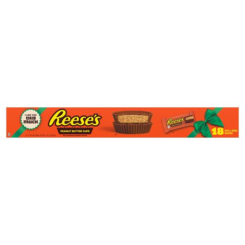 Reese's Milk Chocolate & Peanut Butter Cups, 1.5 oz, 18 count