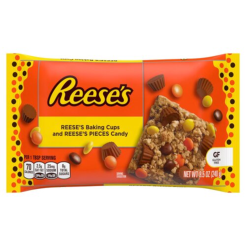 Reese's Baking Cups and Reese's Pieces Candy, 8.5 oz